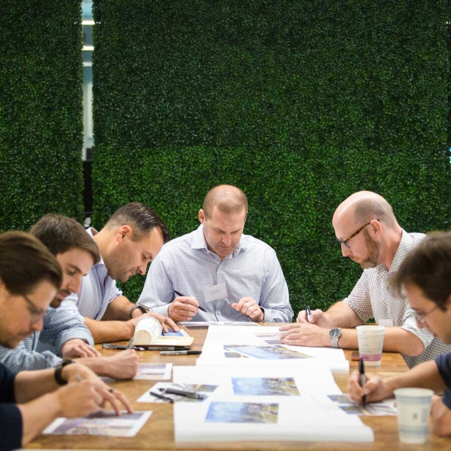 Interactive session with a small group during Future of mobility workshop